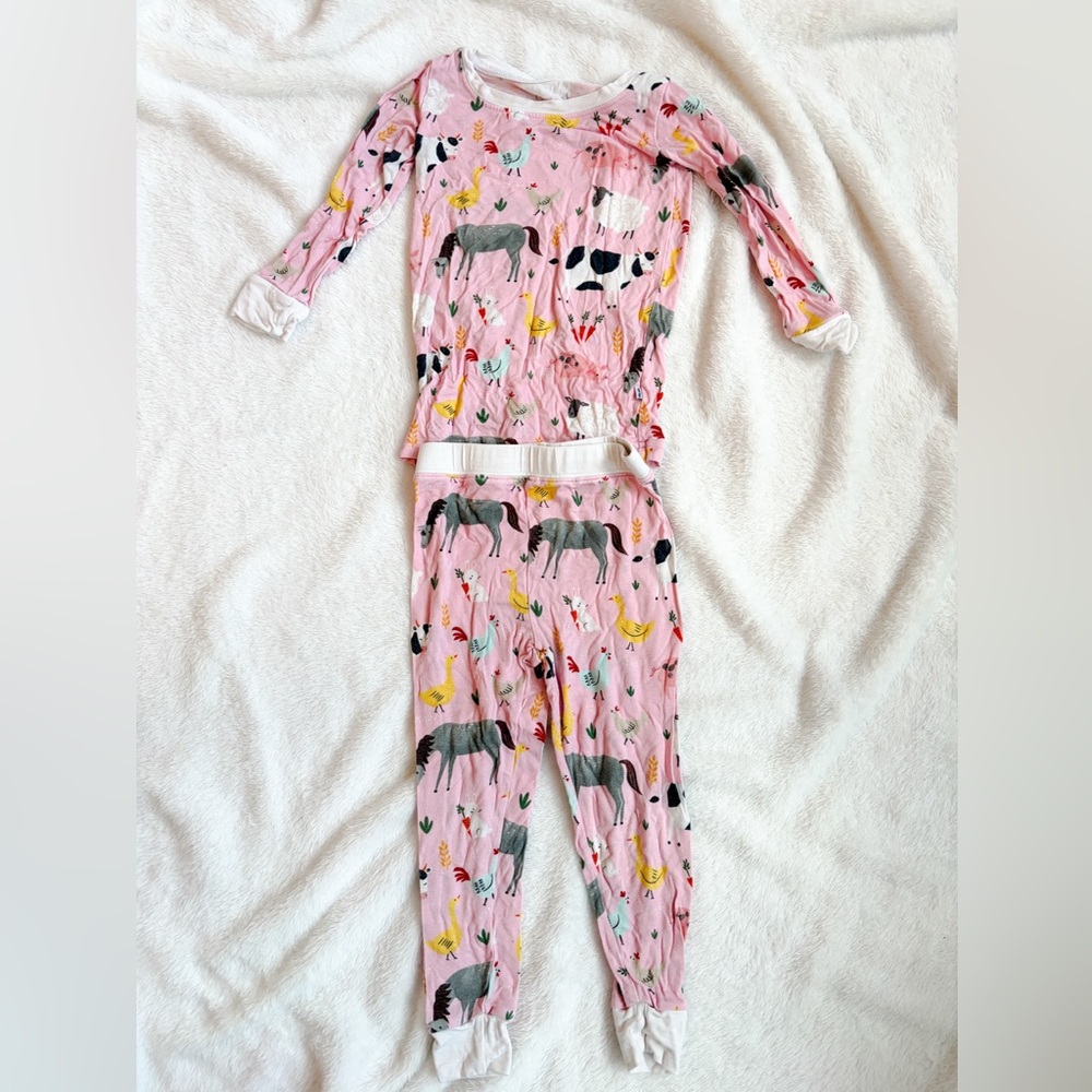 Little Sleepies 2 Piece PJs - 18-24 months farm animal print